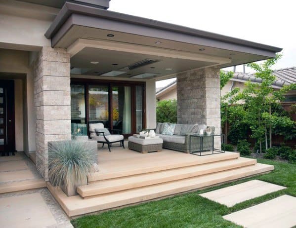 stone patio pergola roof 