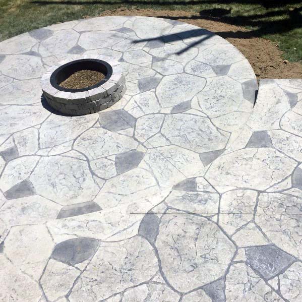 flagstone stamped concrete 
