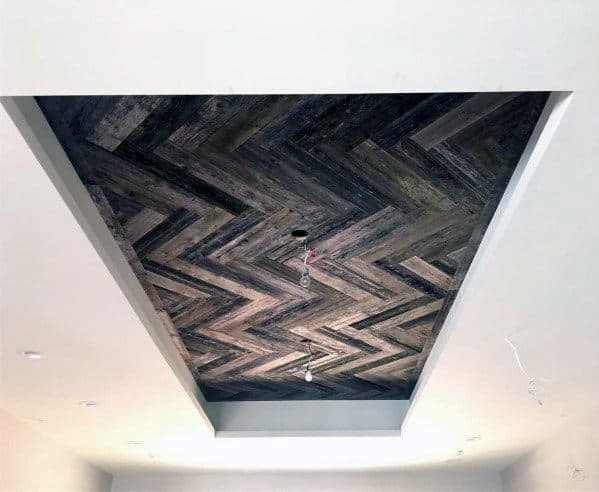 Nice Trey Ceiling Interior Ideas With Wood Design