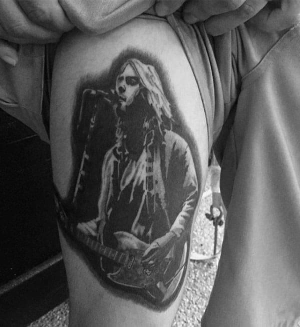 Nirvana Tattoo Design On Man
