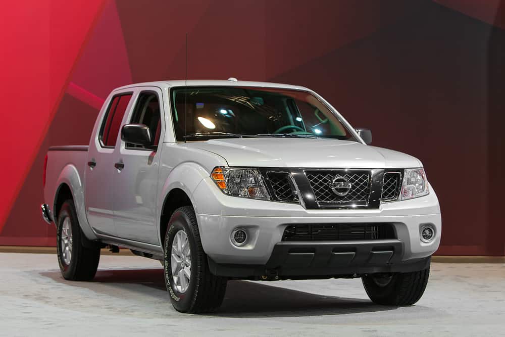 nissan frontier crew cab on display at the chicago auto show