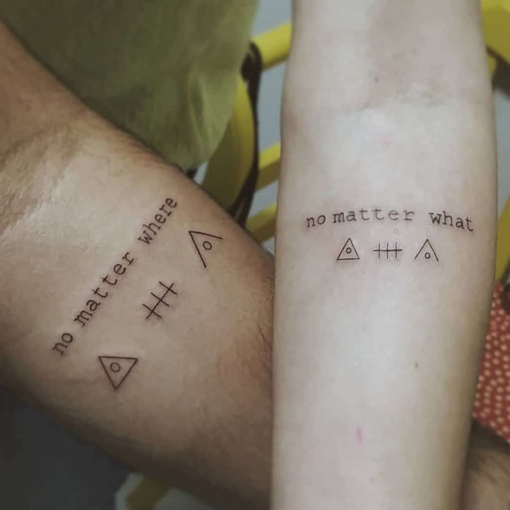 No Matter Where Friendship Tattoo