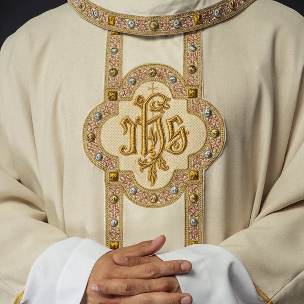 Haftina: Handcrafted Liturgical Apparel - in white and gold on robes