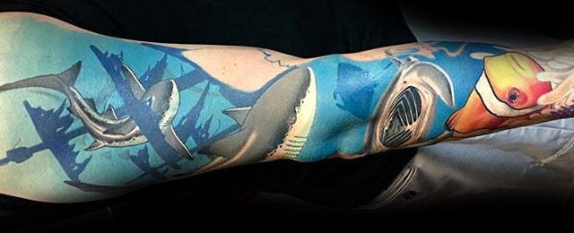Ocean Sleeve Tattoos For Men