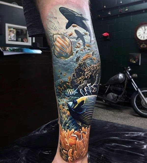 Ocean Themed Manly Greatest Tattoo Design Ideas For Men