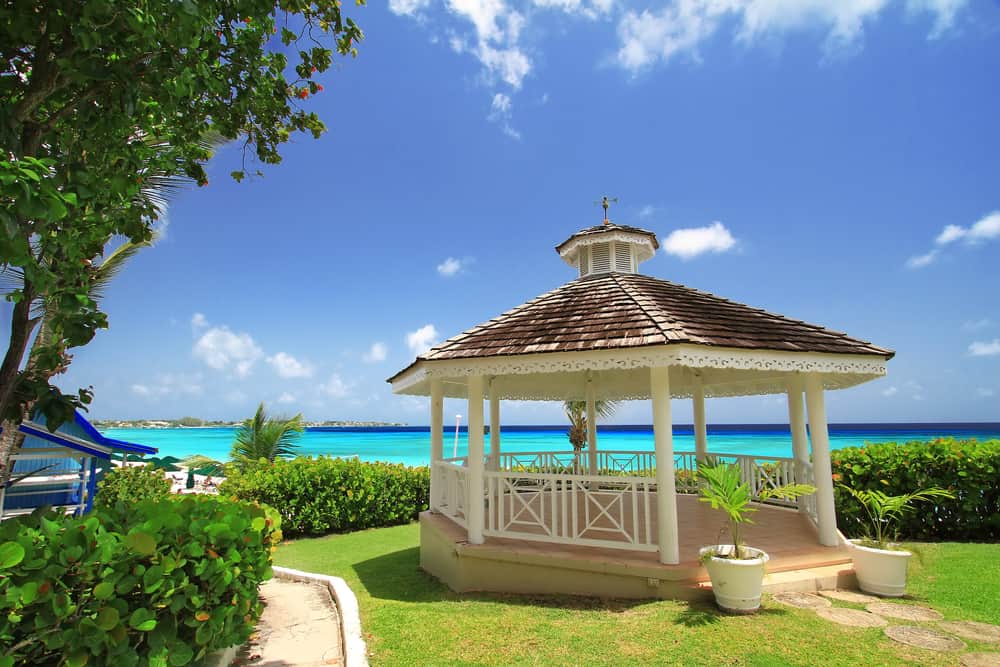tropical island octagon gazebo