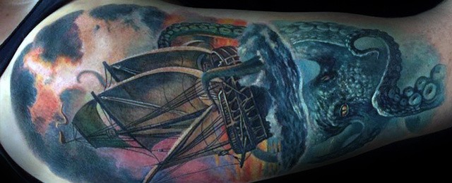 Octopus Arm Tattoo Designs For Men