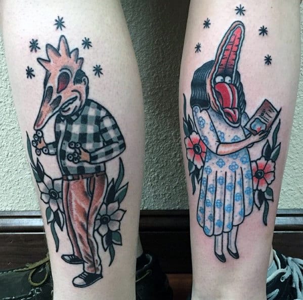 Old School Beetlejuice Forearm Tattoo Ideas For Guys