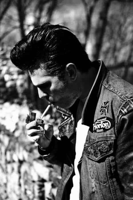 Old School Greaser Hair Medium Length For Guys