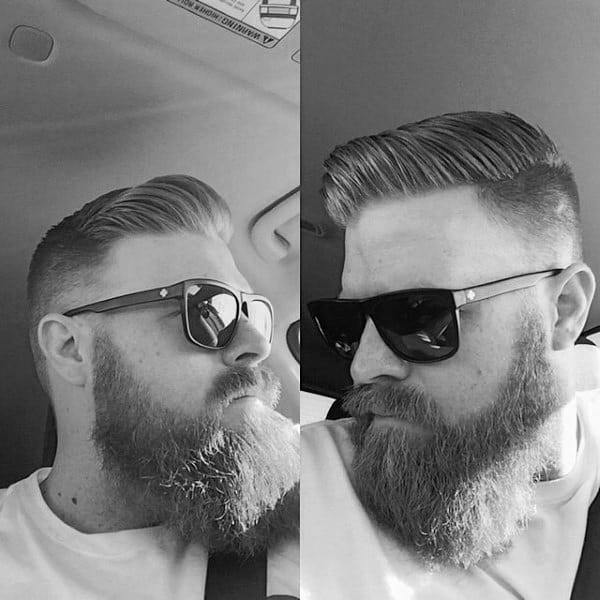 Old School Guys Hairstyle For Short Thin Hair Side Part