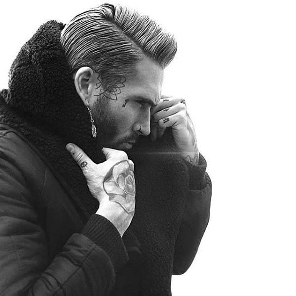 Old School Hard Part Mens Hair Inspiration