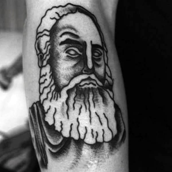 Old School Mens Grandpa Tattoo On Arm