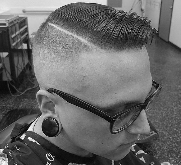 Old School Mens Haircut Comb Over