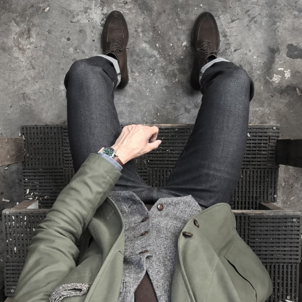 Olive Green Blazer With Jeans Business Casual Outfits Style