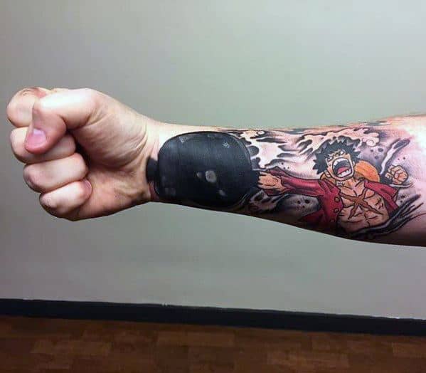 One Piece Tattoos Guys On Forearm