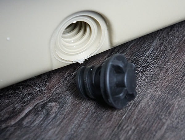 Orca 75 Cooler Review Drain Plug Removed