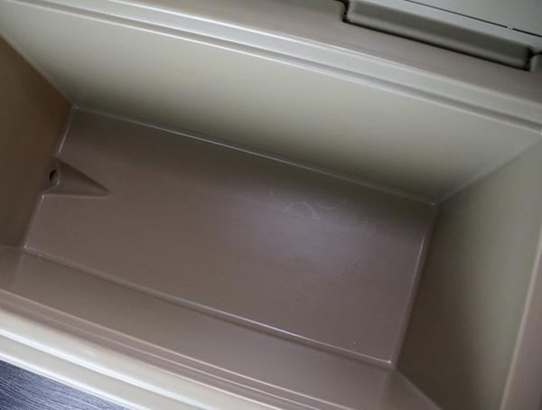 Orca 75 Cooler Review Empty Interior With Drain