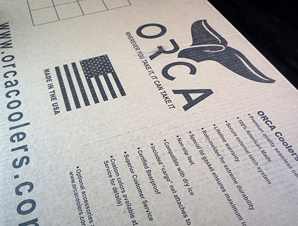 Orca 75 Cooler Review Shipping Box