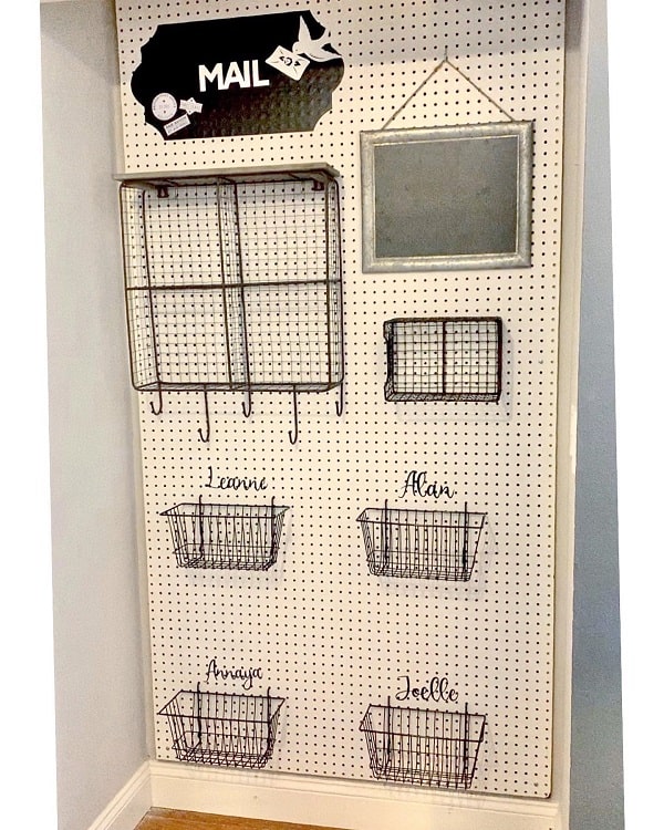 organization pegboard ideas