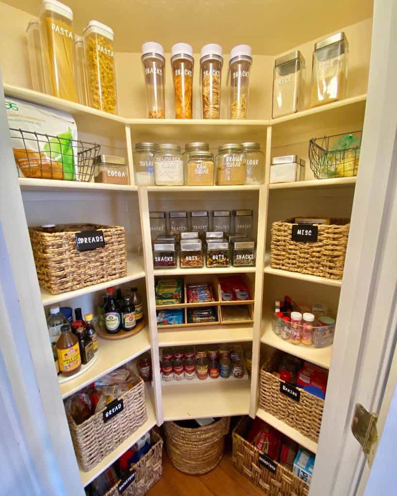 small corner kitchen pantry