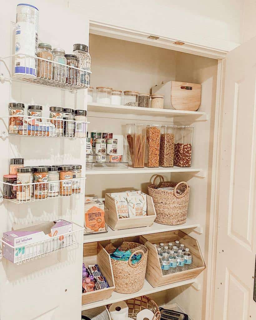 well organized pantry kitchen