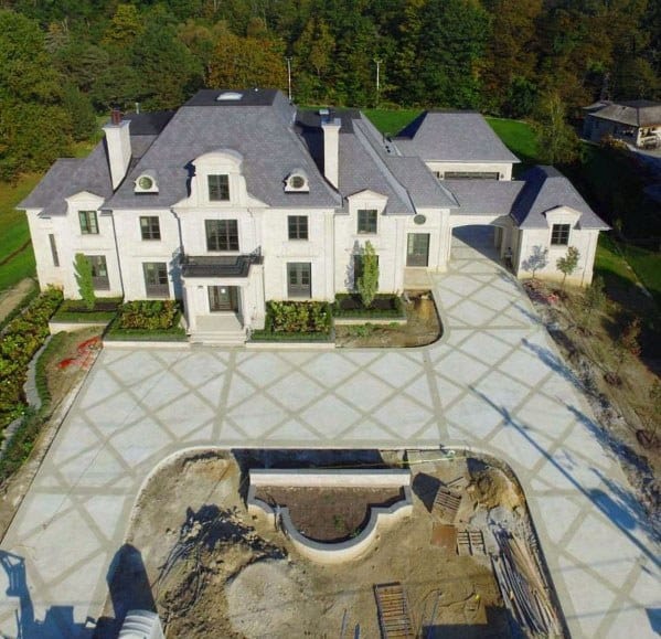 patterned concrete slabs