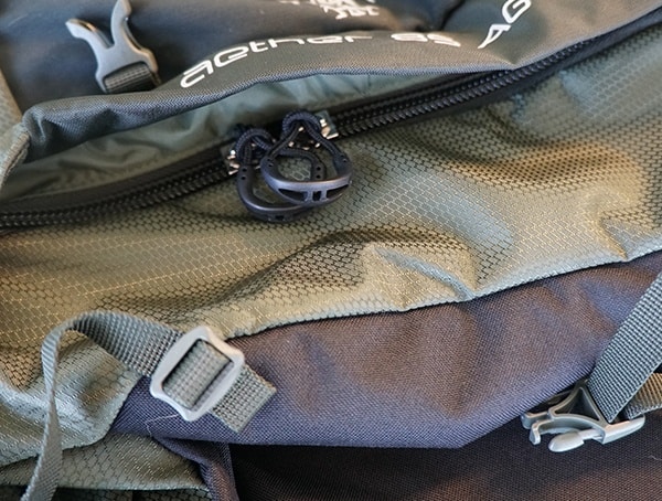 Osprey Aether Ag 85 Review Bottom Storage Cargo Zipper