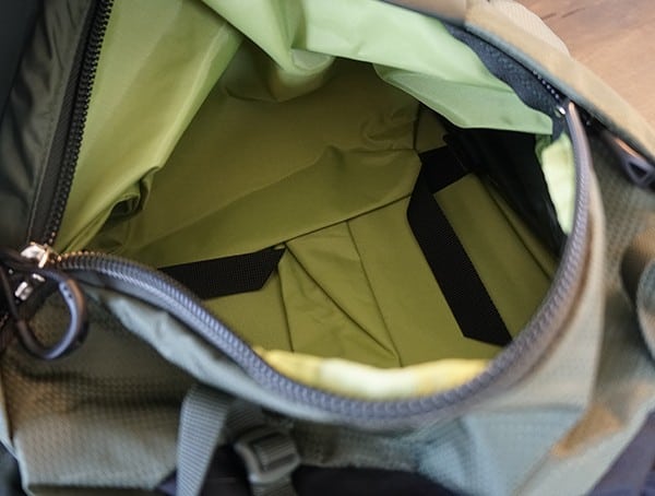 Osprey Aether Ag 85 Review Bottom Storage Compartment Open