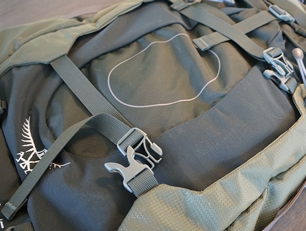 Osprey Aether Ag 85 Review Compression Straps Front Of Pack Buttons