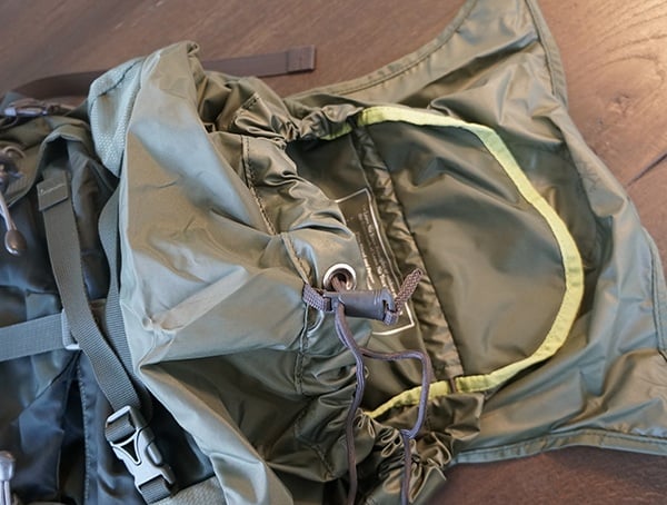 Osprey Aether Ag 85 Review Top Detail