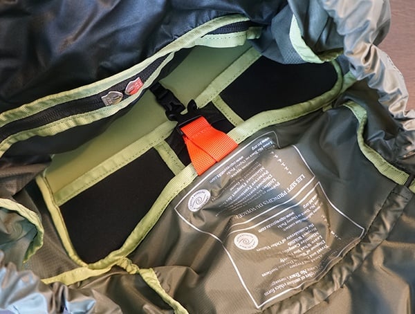 Osprey Aether Ag 85 Review Top Of Pack Interior