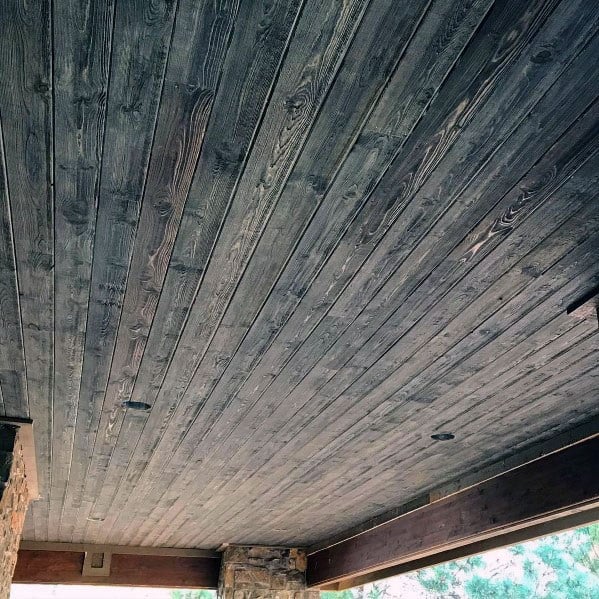 reclaimed wood ceiling