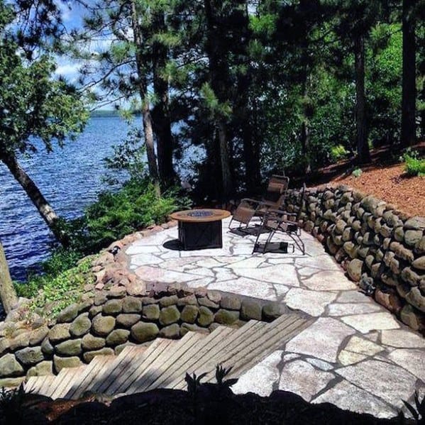 Outdoor Home Design Ideas Flagstone Patio