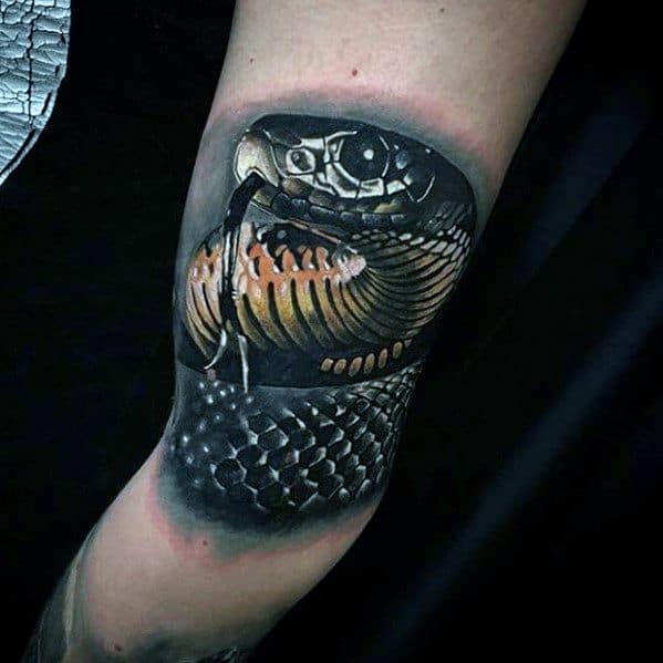 Outer Arm Snake Greatest Mens Tattoos