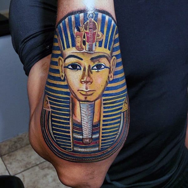 Outer Forearm Guys King Tut Tattoos