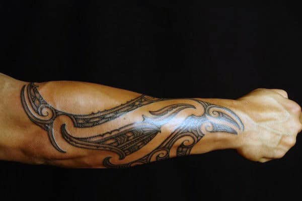 Outer Forearm Mens Tribal Tattoo Designs