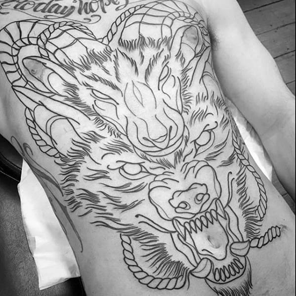 Outline Tattoo Ideas On Guys