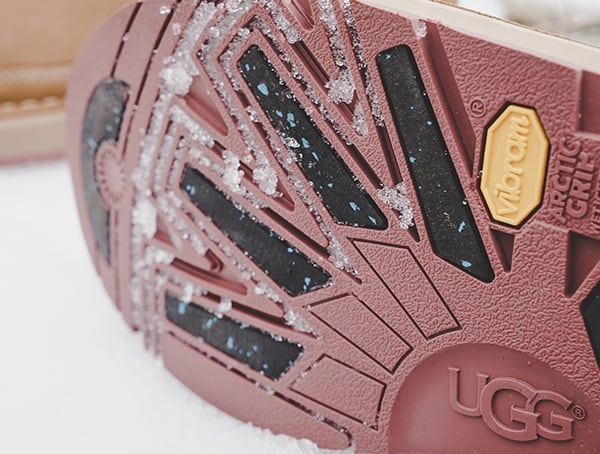 Outsole Covered In Snow And Ice Mens Ugg Avalanche Butte Boot Field Test