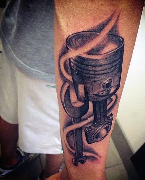 Oval Piston Men's Tattoo