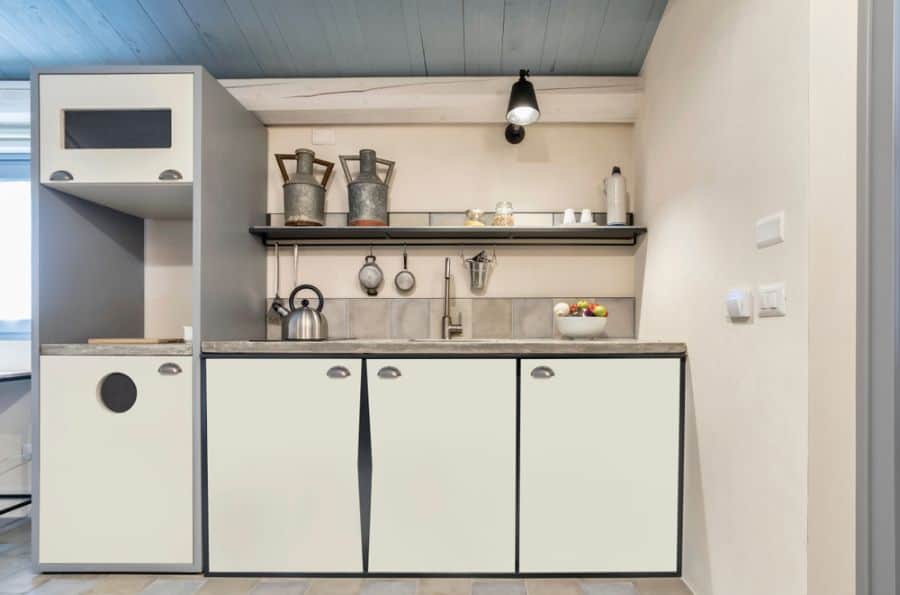 rustic white country kitchen cabinets