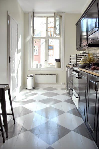 Painted Floor Design Idea Inspiration For Kitchen