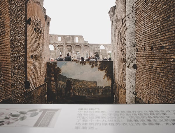Painted Interior Of The Colosseum View
