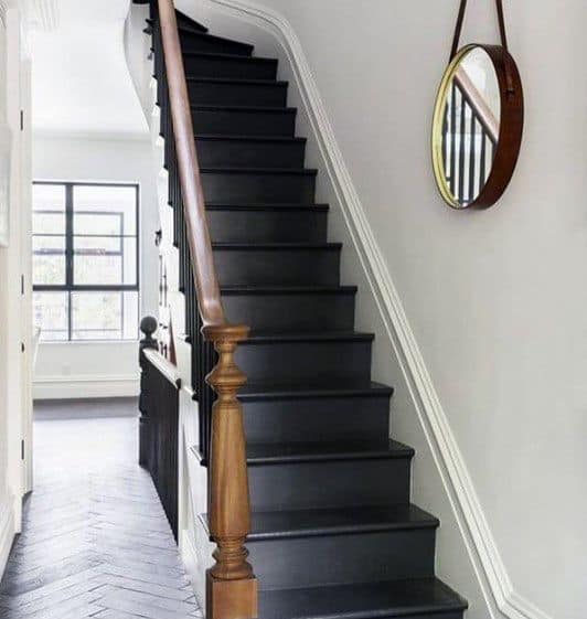 dark grey stairs 
