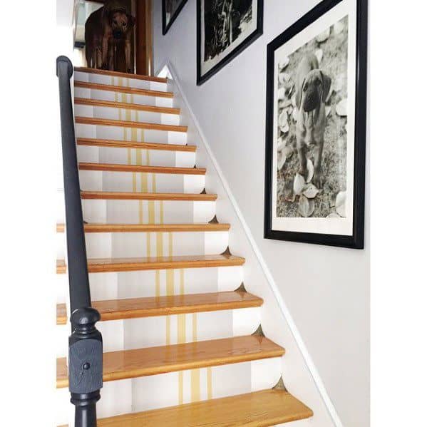 vertical striped steps 