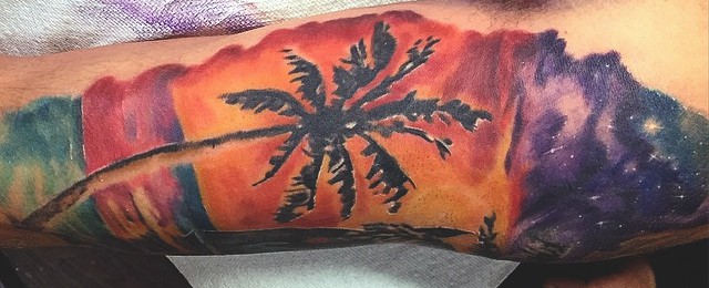 Palm Tree Tattoos For Men