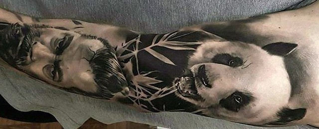 Panda Bear Tattoo Designs For Men