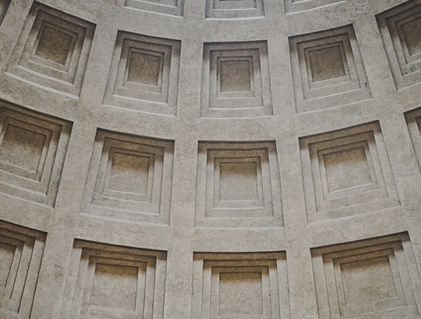 Pantheon Ceiling Details Coffered Dome