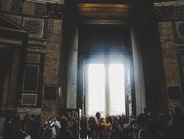 Pantheon Tour Inside Entry Doors