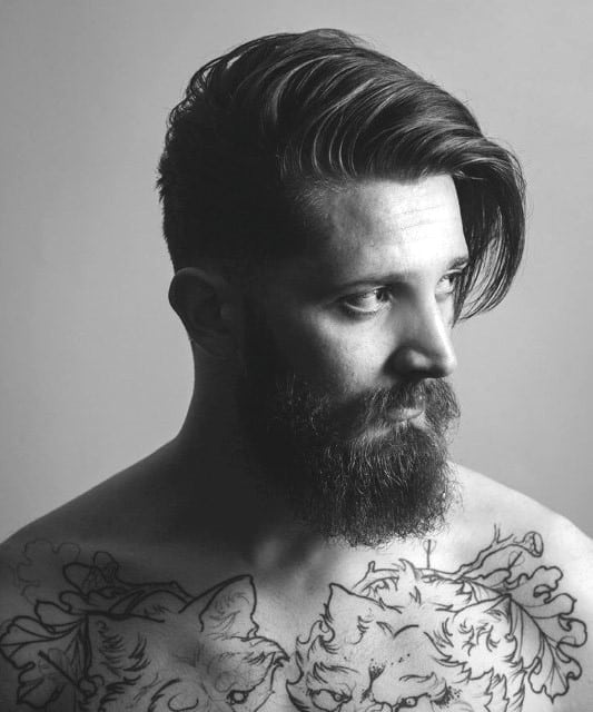 Parted Hairstyles For Long Haired Men Ideas