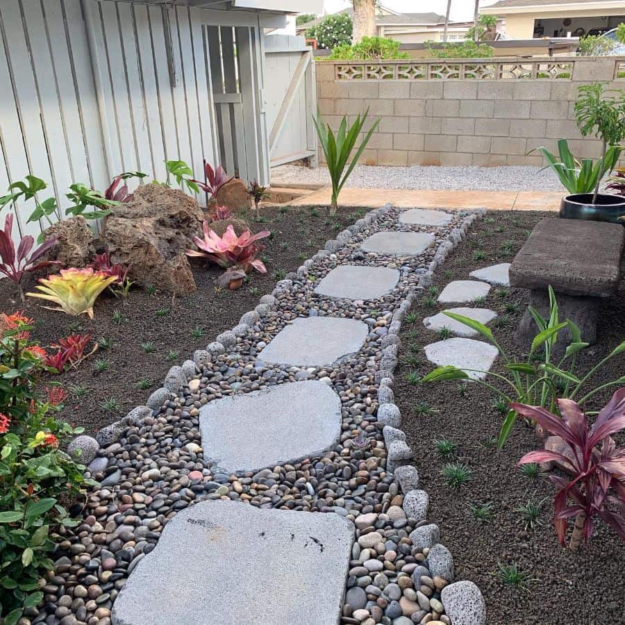 paver pathway backyard